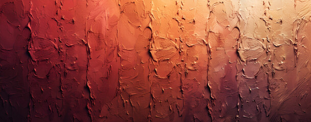 Obraz premium Tekstura ściany z gradientem ciepłych barw.