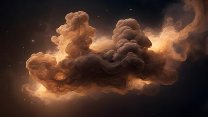 Dramatic Cloudscape: An artistic cloud formation fills the frame, showcasing a display of textured, moody clouds in the sky.