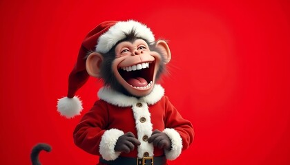 A Hilarious Christmas Chimpanzee: Festive Fun and Laughter