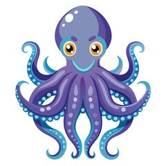 Octopus logo. Isolated octopus on white background