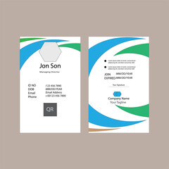 Obraz premium General business id card Template Design
