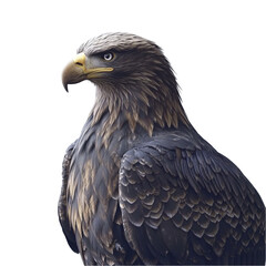 Obraz premium Majestic Eagle Profile Powerful Bird of Prey Wild Animal