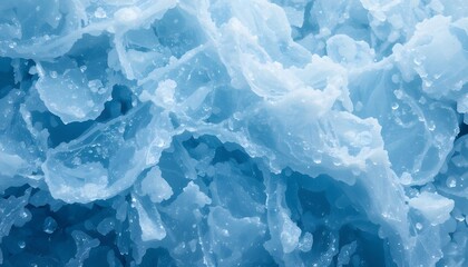 Fototapeta premium icy blue surface of frozen ice