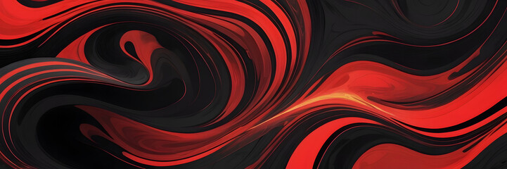 Abstract Red and Black Swirls: An alluring abstract design features dynamic swirls of red and black, creating a visually captivating and energetic composition.