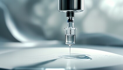 Clear Liquid Filled Syringe Concept