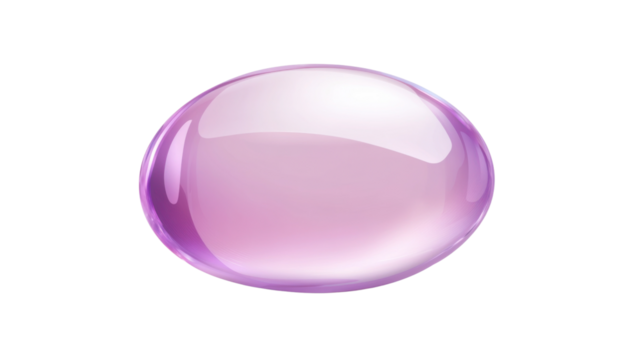 pink crystal ball isolated on white background - Powered by Adobe