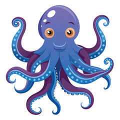Octopus logo. Isolated octopus on white background