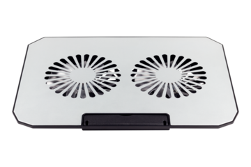 Laptop cooling pad isolated from background