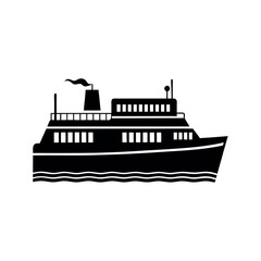 Obraz premium Fun Ferry Silhouette Vectors for Projects