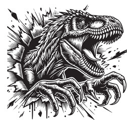 T rex scratch EPS Vector, t rex EPS Vector, Dinosaur EPS Vector, baby cute dinosaur birthday EPS Vector, trex EPS Vector, dinosaur shirt EPS Vector, Tyrannosaurus EPS Vector, Rex Dinosaur EPS Vector,  © Sofiamastery