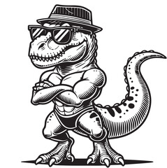 T rex scratch EPS Vector, t rex EPS Vector, Dinosaur EPS Vector, baby cute dinosaur birthday EPS Vector, trex EPS Vector, dinosaur shirt EPS Vector, Tyrannosaurus EPS Vector, Rex Dinosaur EPS Vector,  © Sofiamastery