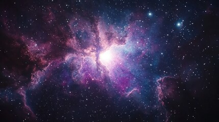 Cosmic Nebula Exploding, Stars, Galaxy, Space, Background, Science, Universe, Astronomy, Wallpaper