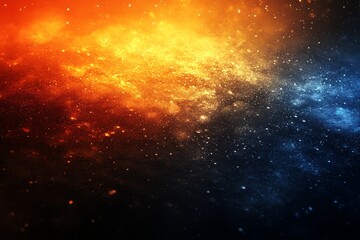 A colorful background with orange, yellow, and blue colors.  Abstract gradient background, with orange and navy blue hues, a grainy film texture