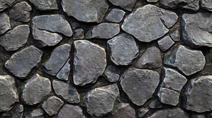 A close up photo depicting a textured stone wall surface