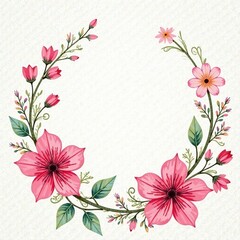 Fototapeta premium Pastel Floral Doodle Textured Background Art