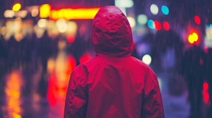 Solitude in the Rain: A Night in the City