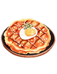 Okonomiyakiisolated on transparent background