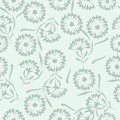Seamless floral pattern, liberty ditsy print with gently tiny flowers. Cute botanical design, pretty ornament: hand drawn plants, simple small flowers, tiny flowers on a light pink background. Vector