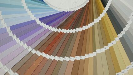 A wide-spectrum color palette centered on earth tones