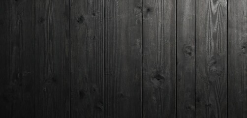 Fototapeta premium Seamless dark rustic wooden planks texture. Weathered stained hardwood with vintage wall floor deck pattern. Grunge natural black surface with rough retro look. Background for furniture interior