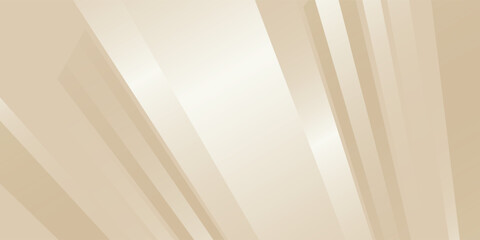 Abstract golden background with white and beige luxury glitter shapes. Golden lines luxury on cream color background. Gold elegant realistic paper cut