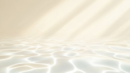 Obraz premium Soft, shimmering waves reflect gentle light, creating serene atm