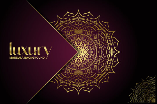Luxury mandala background with golden arabesque pattern arabic islamic east style.Mandala Design for any card, birthday, other holiday, kaleidoscope, yoga, india, folk, arabic.