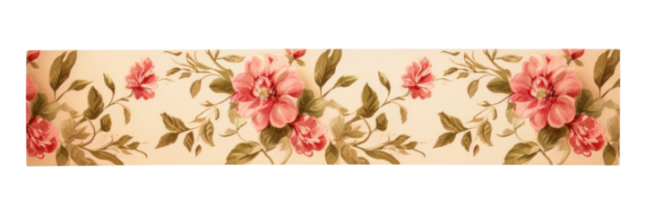PNG Tape pattern flower art.