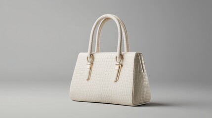 White handbag on white 