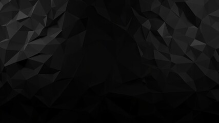 Abstract black crystal background with faceted texture, perfect for a wide panoramic wallpaper, wide, macro, black