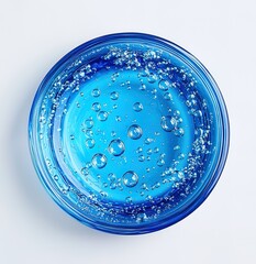 Hydrating Blue Gel: Cosmetic Texture for Skincare Ads, Product Mockups, and Spa Website Banners