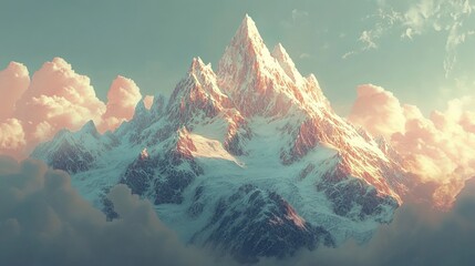 mountain, peaks, landscape, scenic