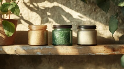 Naklejka premium Experience tranquility at a serene head spa with natural products