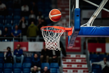 basketball during a team game