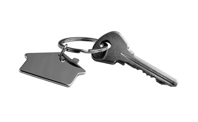 Key of house isolated on white