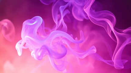 Obraz premium Abstract Purple Smoke Swirls Background Image