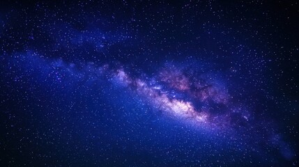 Fototapeta premium Majestic Night Sky with Vibrant Stars and Cosmic Colors in Universe