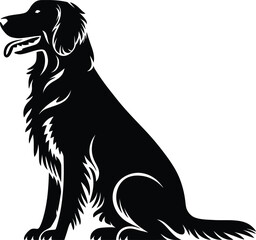 Golden Retriever dog Silhouette