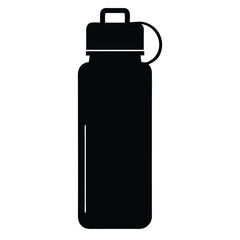 silhouette vector icon of a reusable water bottle 