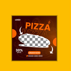 creative Food social media post design template