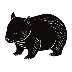 wombat vector illustration