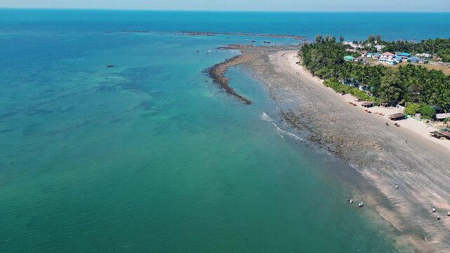Relaxing Beach View with Coconut Trees &ndash; Saint Martin, Bangladesh
