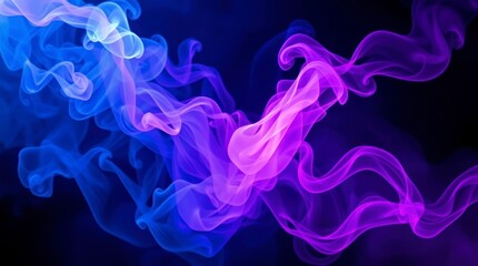 Obraz premium Abstract Blue Purple Smoke Art Background Image