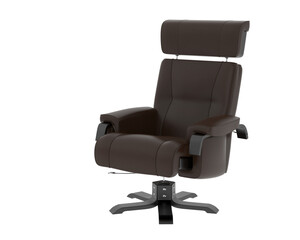 Fototapeta premium Modern Recliner with Cushioned Footrest