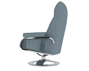 Modern Recliner with Cushioned Footrest