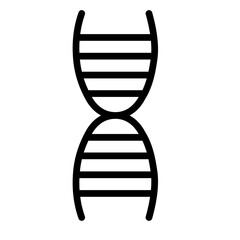 DNA Strand Vector Line Icon Design