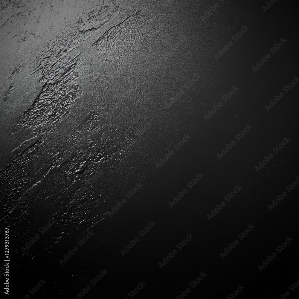 Poster abstract black texture with rough surface and shadow play, ideal as a modern backdrop