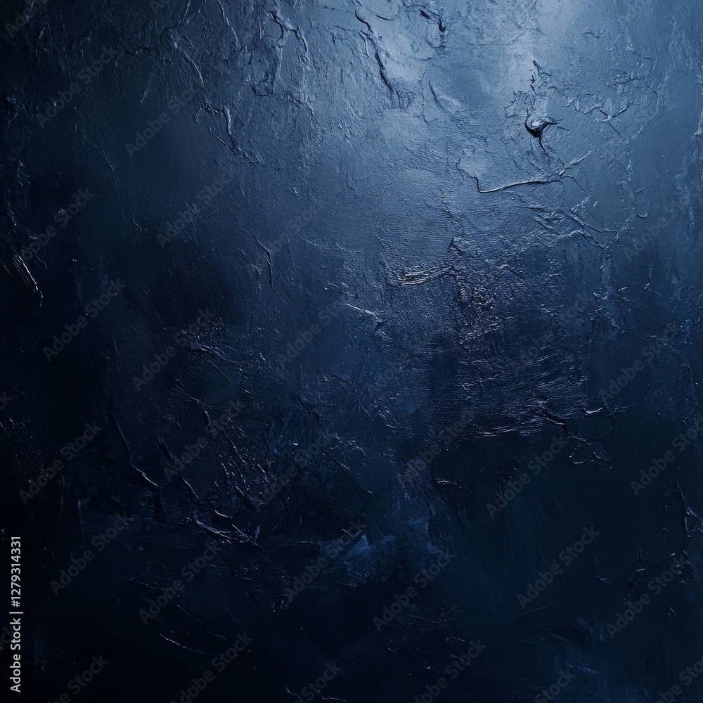 Poster abstract midnight blue textured background with dark and light shades and a sense of depth