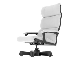 Fototapeta premium Tufted Leather Recliner Chair isolated on background. 3d rendering - illustration