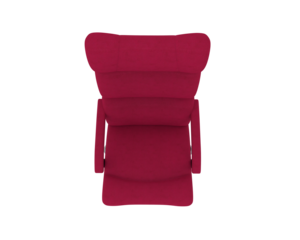 Tufted Leather Recliner Chair isolated on background. 3d rendering - illustration
